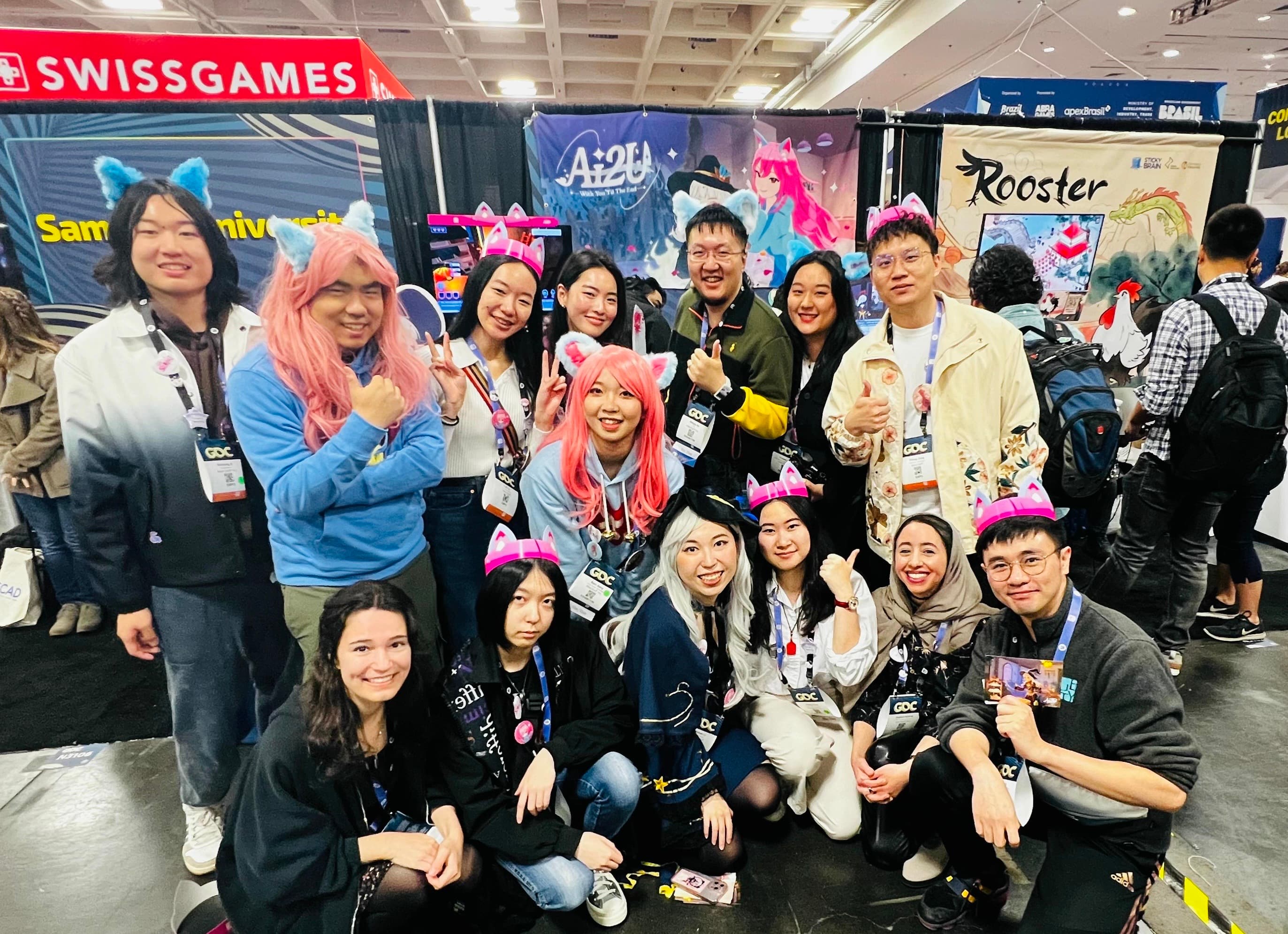 The AI2U team together at GDC 2024