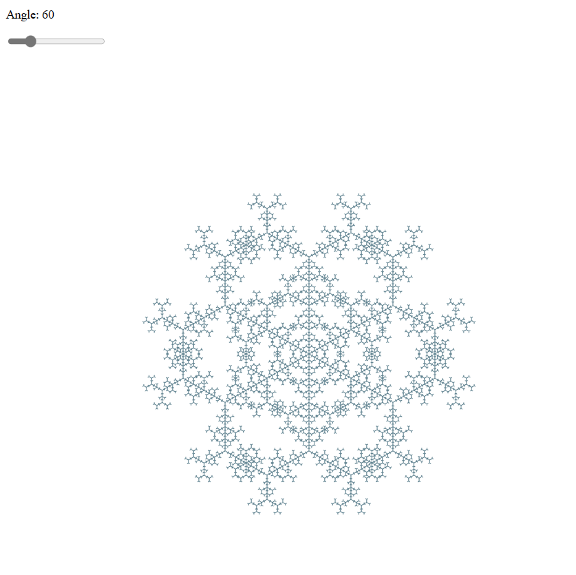 Computer-generated L-system snowflake